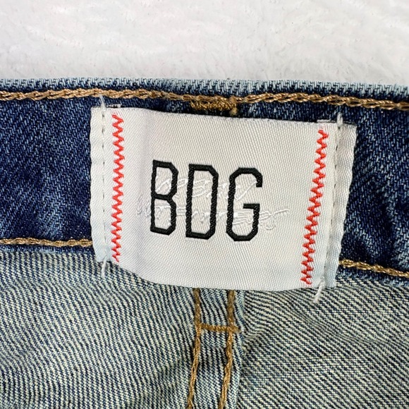 BDG Urban Outfitters Cowboy Jeans Womens 30 Light Wash Distressed Denim Holes - Picture 7 of 13